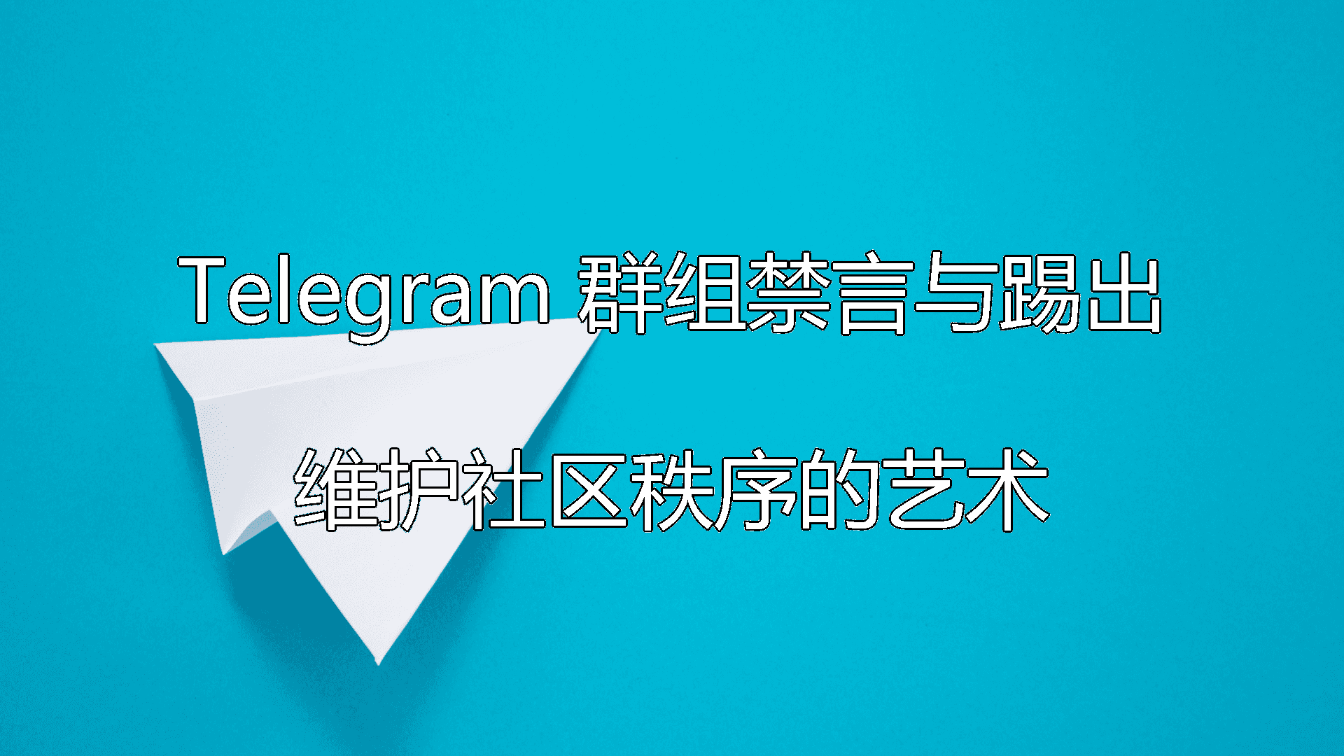 Telegram 群组禁言与踢出：维护社区秩序的艺术功能介绍